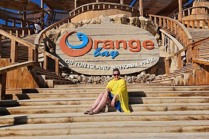 Orange Bay Boat Trip: Snorkel, Parasail & White-Sand Beaches from Hurghada