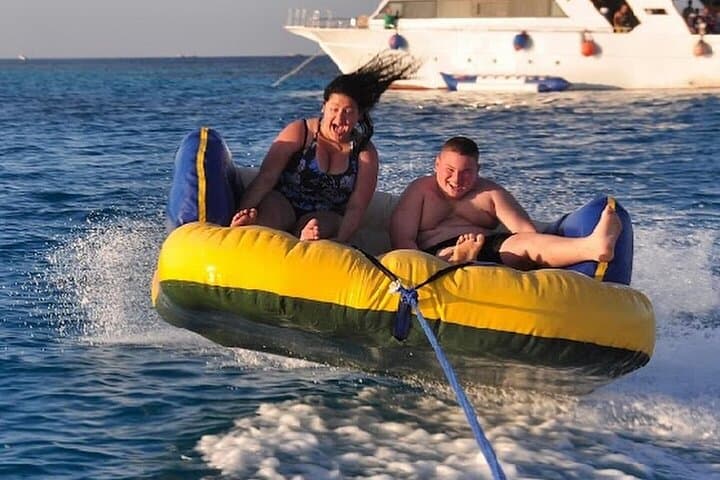 Orange Bay Boat Trip: Snorkel, Parasail & White-Sand Beaches from Hurghada photo 6