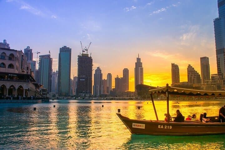 Front-Row at the Dubai Fountain: Traditional Abra Lake Ride photo 3