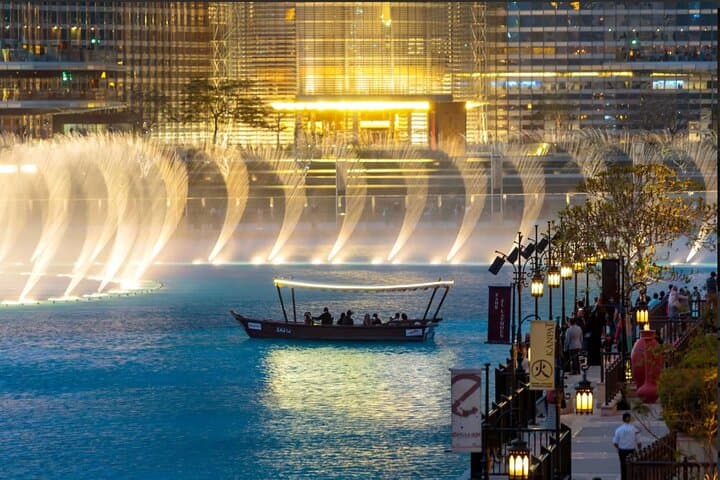 Front-Row at the Dubai Fountain: Traditional Abra Lake Ride photo 6