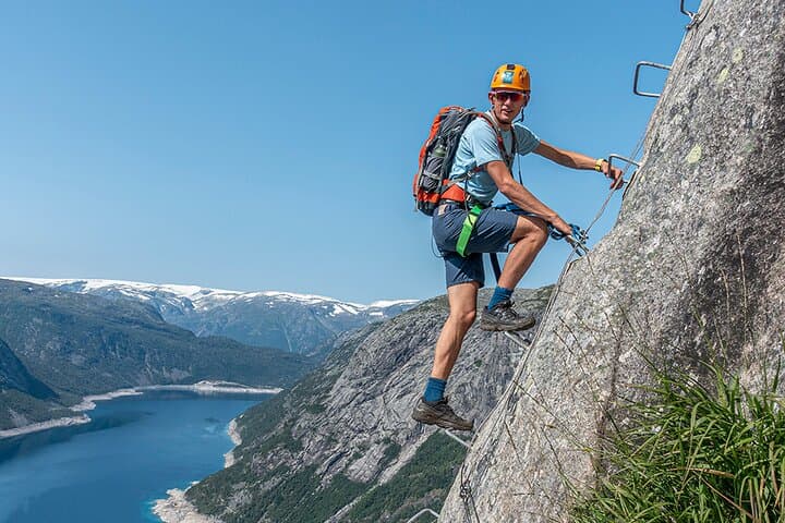 Trolltunga Via Ferrata Sky Ladder Sunset Adventure: Guided Climb & Glamping photo 2