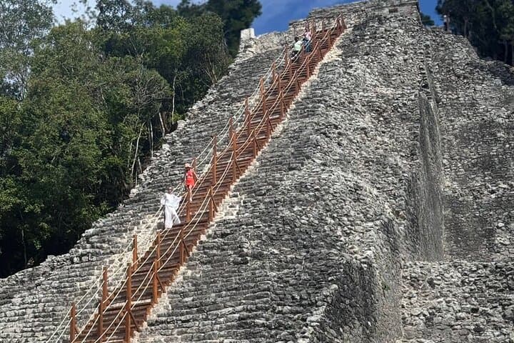 Climb Coba's Nohoch Mul Pyramid and Swim Sacred Cenotes