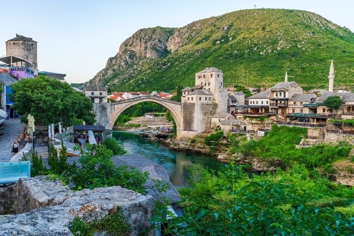 Split to Mostar & Kravice Waterfalls Day Trip — Old Bridge, Počitelj and Natural Pools