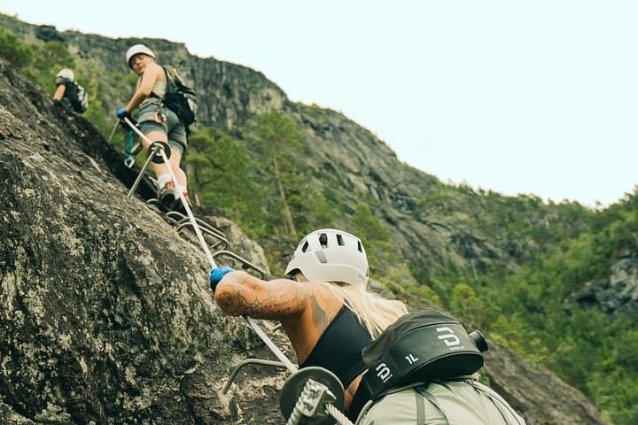 Romsdalsstigen Via Ferrata Introwall: Guided Intro Climb Above Åndalsnes photo 4