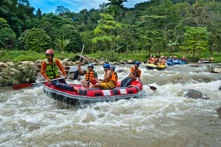 Full-Day Rafting and ATV Adventure with Monkey Cave & Waterfall near Phuket