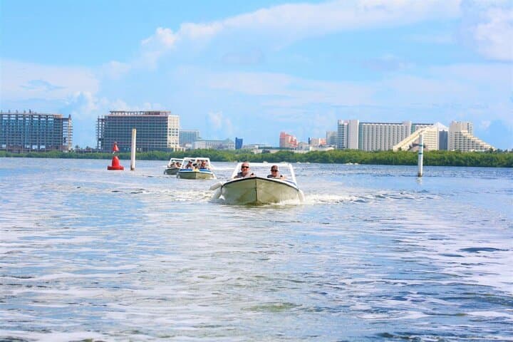 Drive Your Own Speedboat and Snorkel Punta Nizuc — Cancun Lagoon Adventure