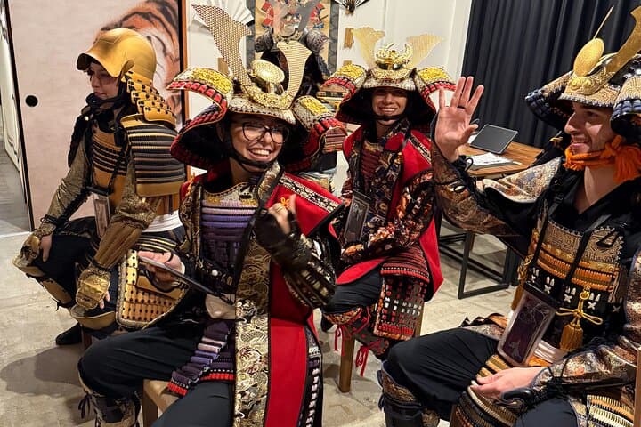 Step into Samurai Armor in Kyoto: Matcha, Calligraphy & Riverside Photoshoot photo 4