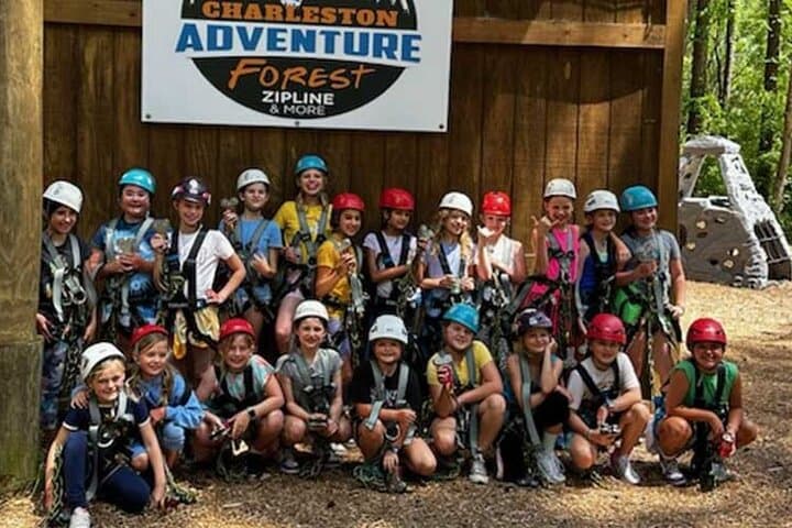 Kids Zip Koala Course & 65' Rock Wall — Charleston Family Adventure photo 6