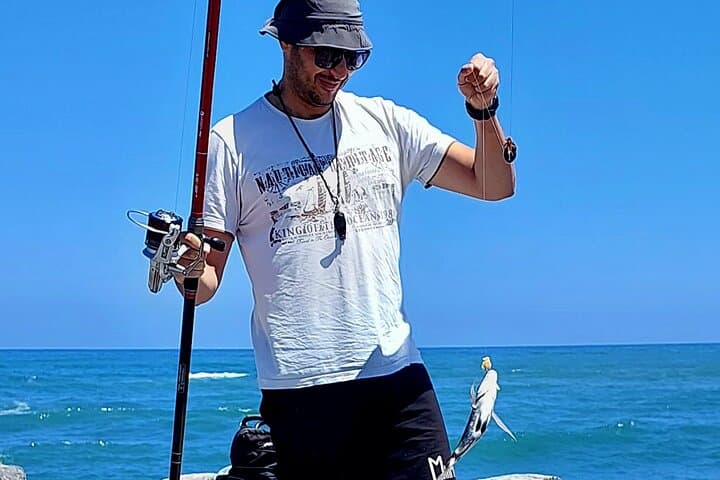 Private Atlantic Surfcasting Tour from Casablanca to Bouznika: Coastal Fishing Experience photo 1