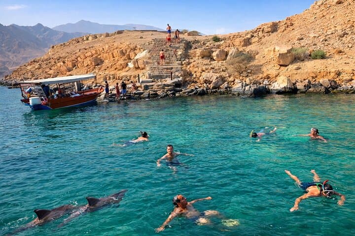 Private Musandam Dhow Cruise from Khasab — Dolphins, Telegraph Island & Snorkeling photo 3