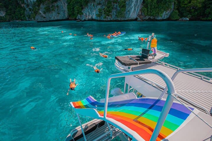 Family-Friendly Phi Phi & Khai Snorkeling Tour with Onboard Waterslide from Khao Lak