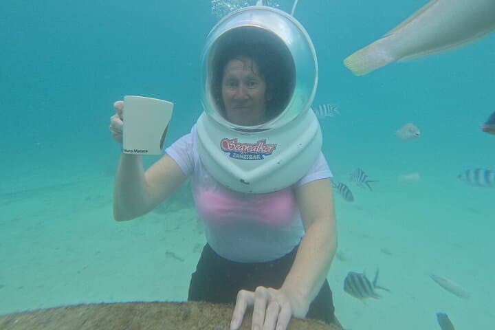 Zanzibar Underwater Sea Walk at Nungwi — Helmet Dive Among Coral and Tropical Fish photo 4