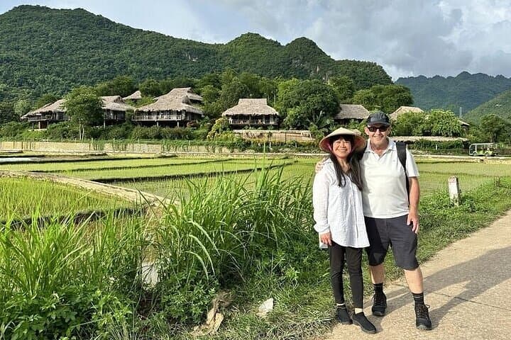Pu Luong Morning Escape: Trek Rice Fields, Learn Silk Weaving & Bamboo Raft