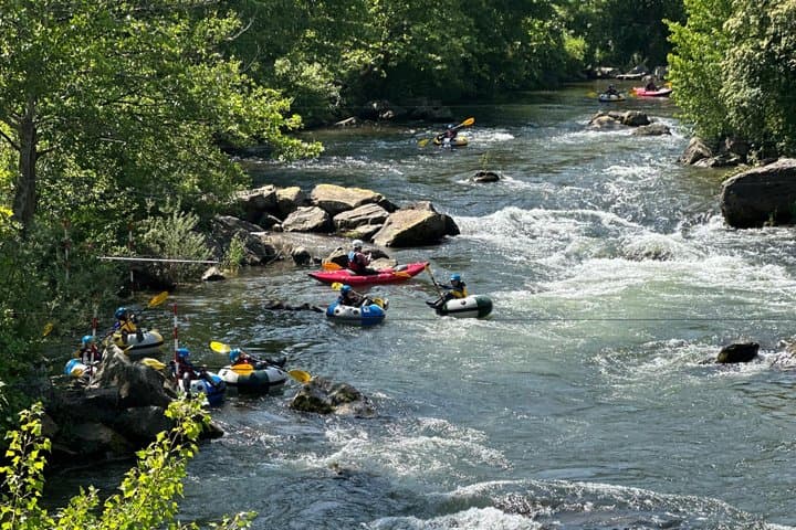 Guided Tubing on the Aude River near Quillan: Wild Pyrenees Float photo 2