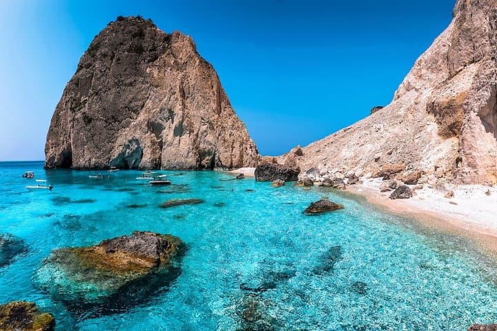 Zakynthos Private Snorkeling Cruise to Eros Cave, Mizithres & Turtle Island photo 1