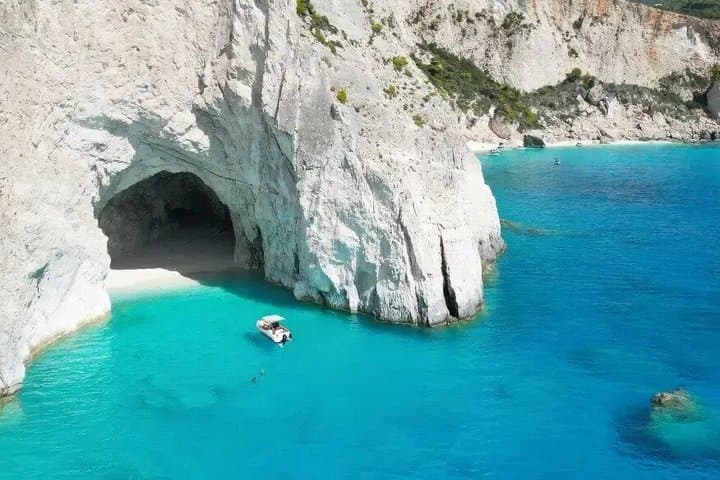 Zakynthos Private Snorkeling Cruise to Eros Cave, Mizithres & Turtle Island photo 3