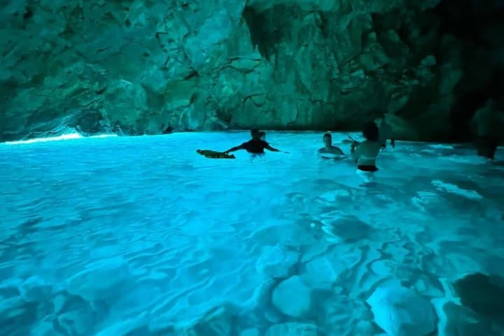 Dhermi Boat Tour to Grama Bay & Blue Gem Cave — Swim and Snorkel the Albanian Riviera photo 2