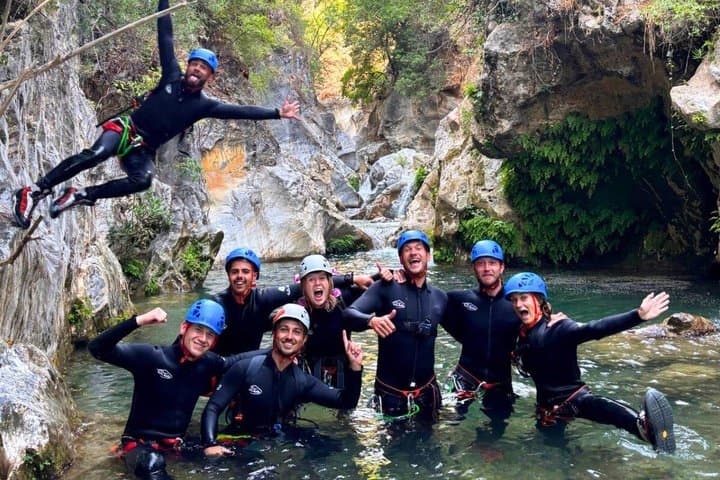Barranco de Zarzalones Canyoning from Marbella — Rappels, Jumps & Natural Slides photo 1