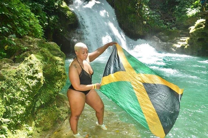 Blue Hole Adventure: Ocho Rios Cliff Jumps, Rope Swings & Local Shopping photo 1