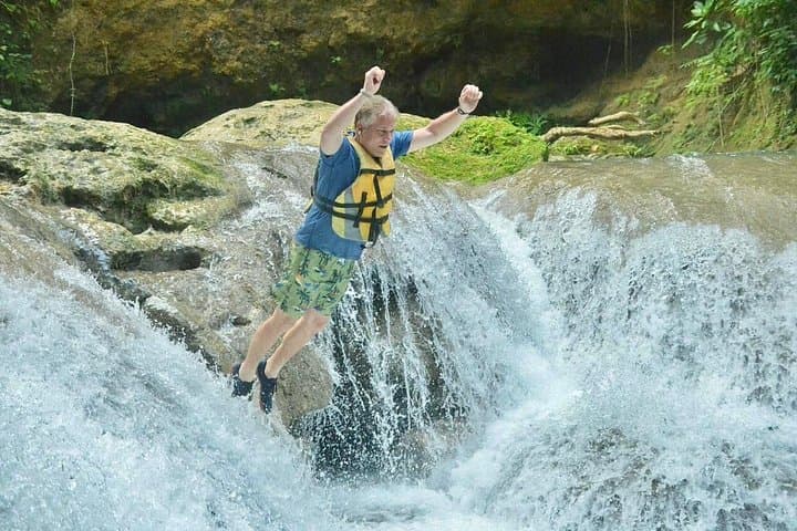 Blue Hole Adventure: Ocho Rios Cliff Jumps, Rope Swings & Local Shopping photo 3