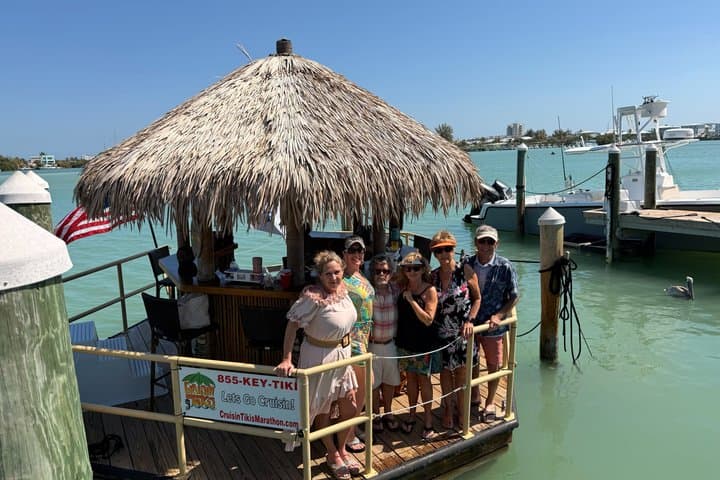 Private Tiki Boat Cruise in the Florida Keys — 1.5-Hour Harbor & Swim photo 2