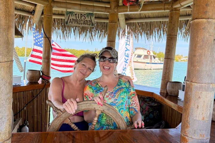 Private Tiki Boat Cruise in the Florida Keys — 1.5-Hour Harbor & Swim photo 3