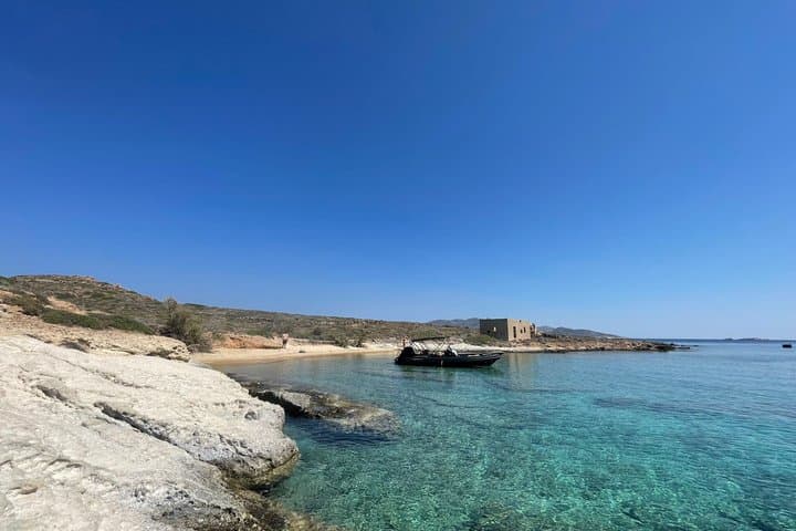 Private Full-Day Boat Tour from Paros to Milos & Polyaigos — Kleftiko, Blue Bay, Tsigrado
