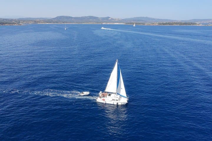 Catamaran Cruise to La Maddalena Archipelago with Aperitif from Porto Pozzo