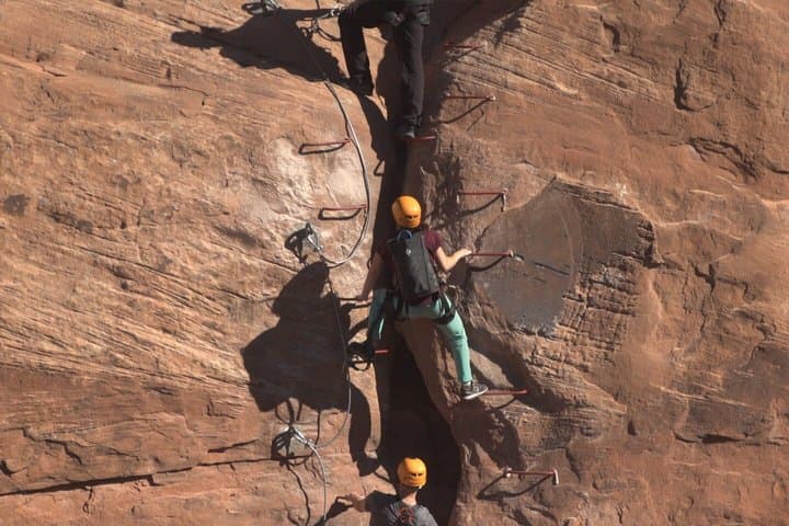 Raven's Rim Red Rock Challenge: Moab Via Ferrata, Ropes & Bridge Jump