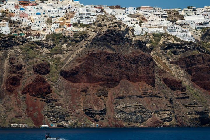 Catamaran Cruise Santorini: Snorkel Red Beach, Volcano & Hot Springs photo 2