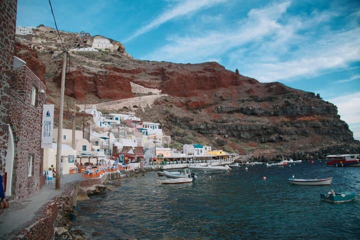 Catamaran Cruise Santorini: Snorkel Red Beach, Volcano & Hot Springs photo 4