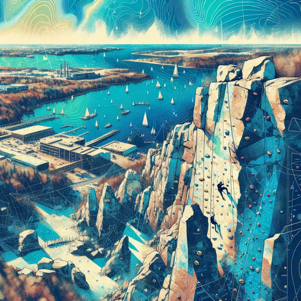 Rock Climbing at Quincy Quarries Reservation in Boston