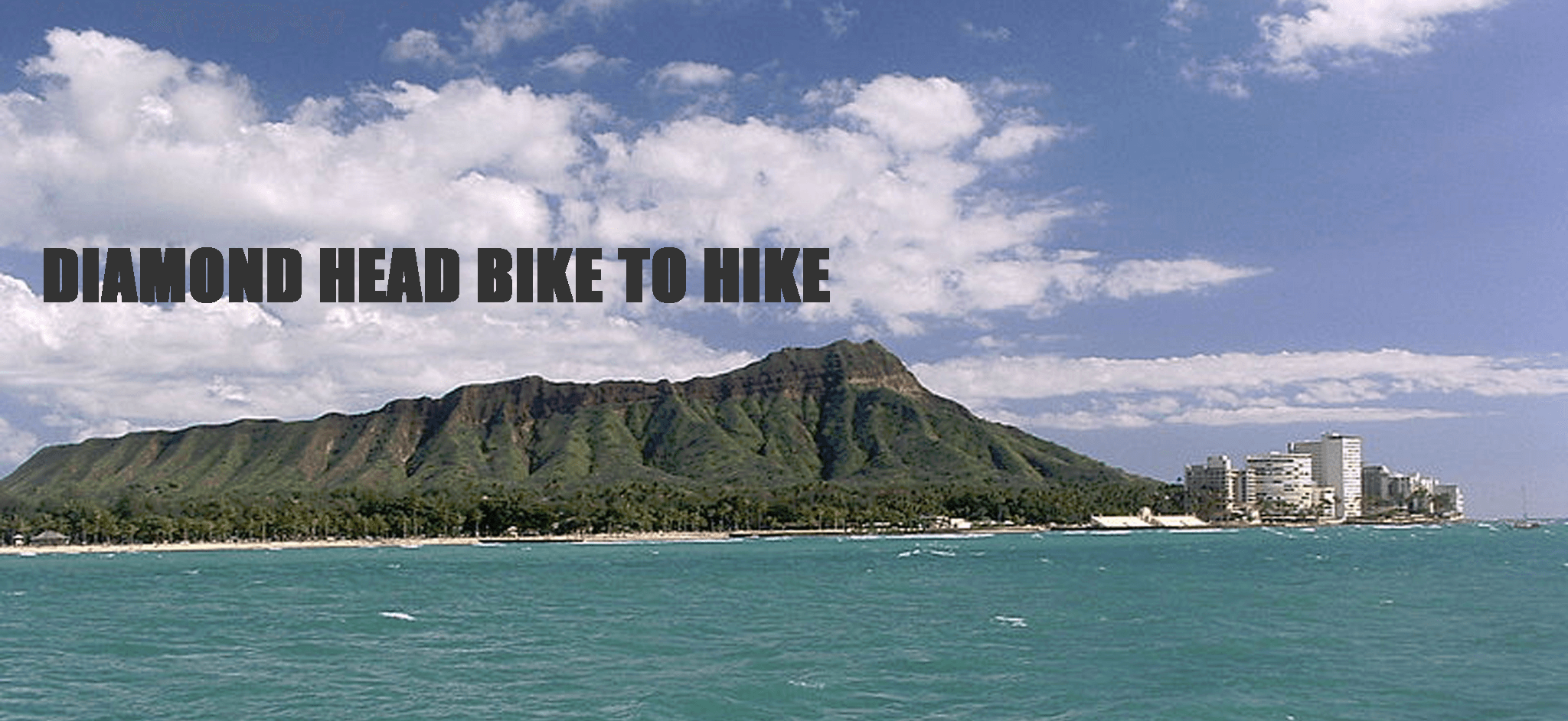 Bike & Hike Adventure with Bike Tour Hawaii at Diamond Head in Honolulu