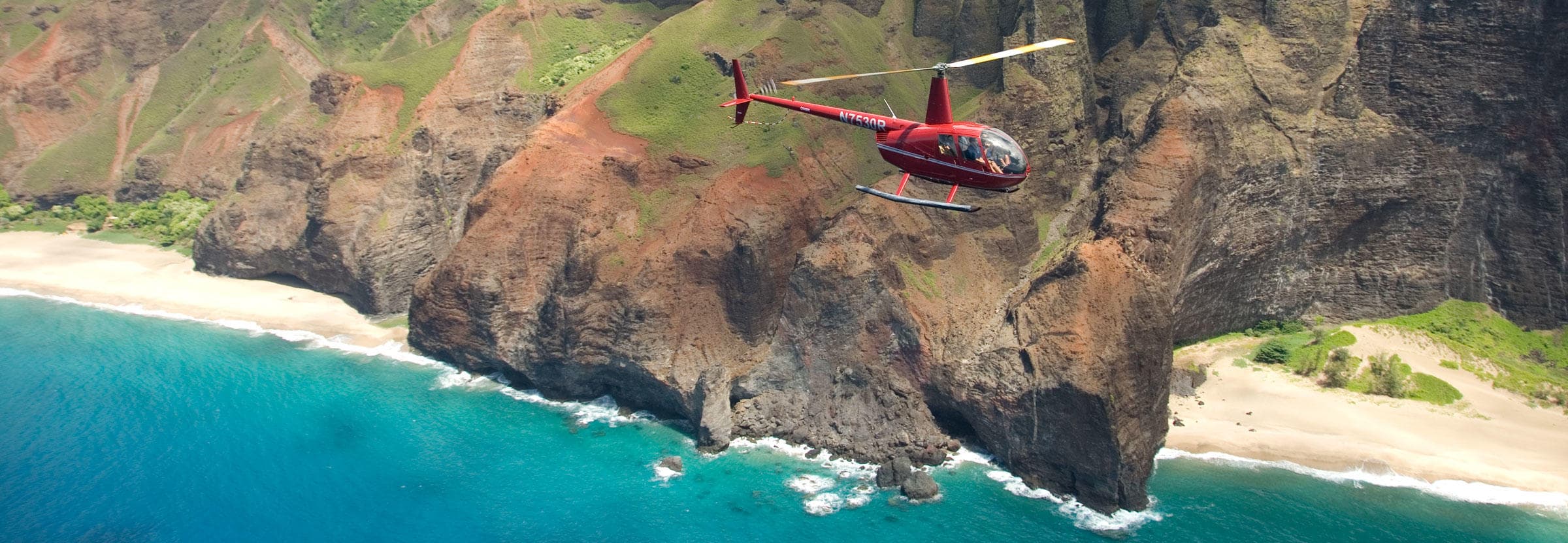 Private Kauai Helicopter Tour Over Na Pali Coast