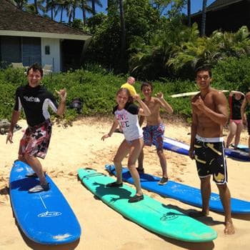 Poipu Beach Surf School team