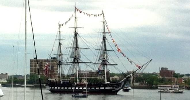 U.S.S. Constitution Turnaround Sail in Boston Harbor