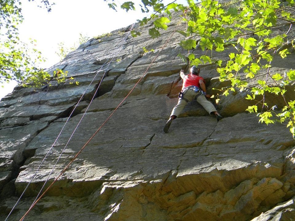 Rock Climbing 101 with Northeast Mountain Guiding in Waterbury, VT