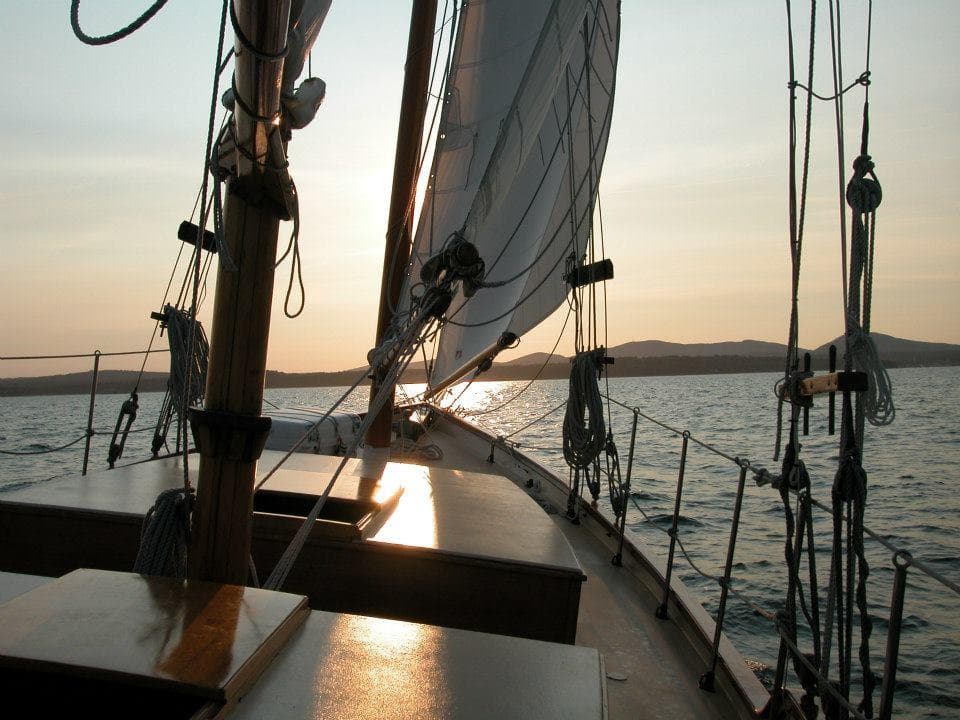 Sunset Sailing Adventures with Schooner Lazy Jack in Camden