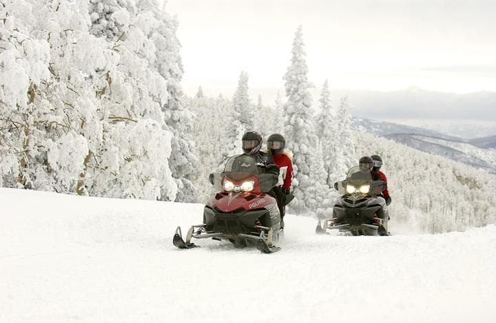 Explore Vermont’s Winter Wilderness on the One Hour Mountain Snowmobile Tour in Bridgewater
