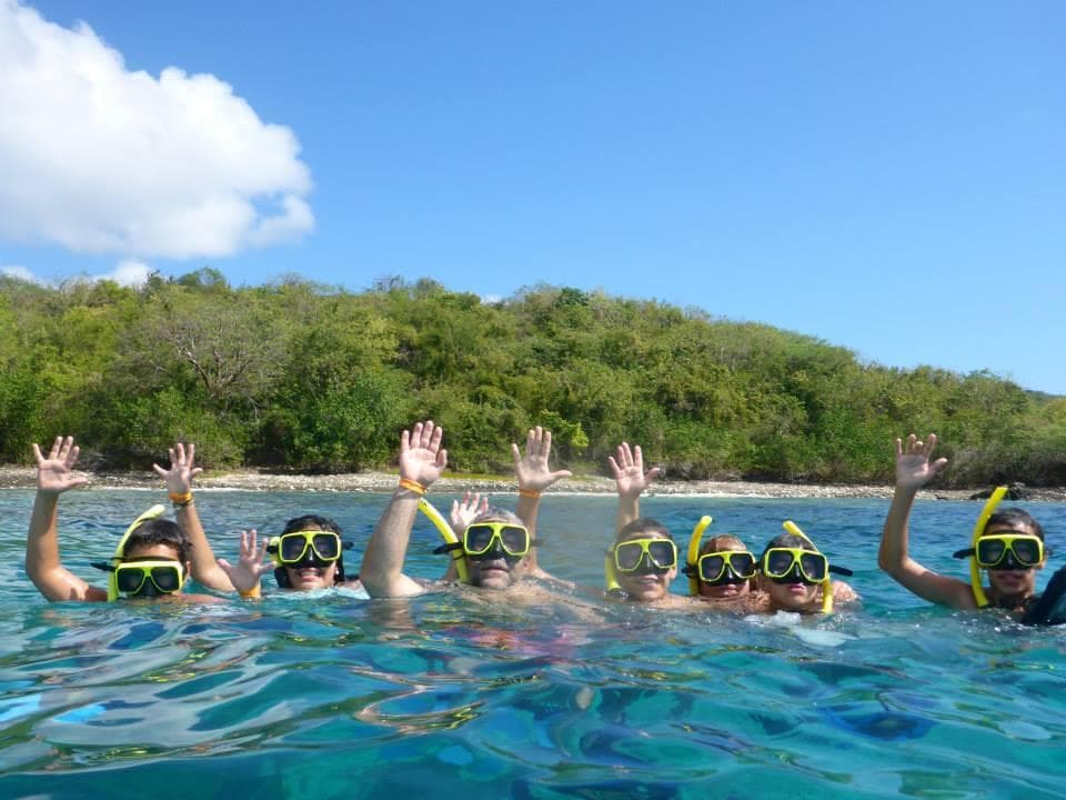 Kayaking Puerto Rico team