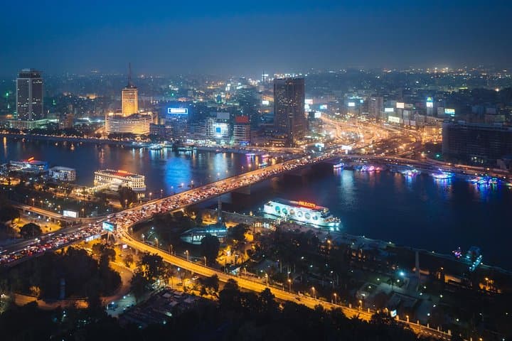 Sunset Views at Cairo Tower and Evening Stroll Through Khan el-Khalili Bazaar