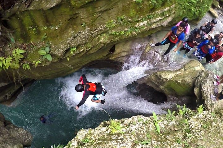 Badian Canyon Canyoneering Adventure from Cebu — Kawasan Falls Jump, Swim & Scramble