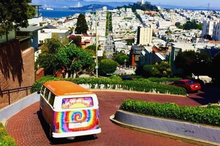 San Francisco Private Love Tour aboard a 1970s VW Hippie Bus photo 3