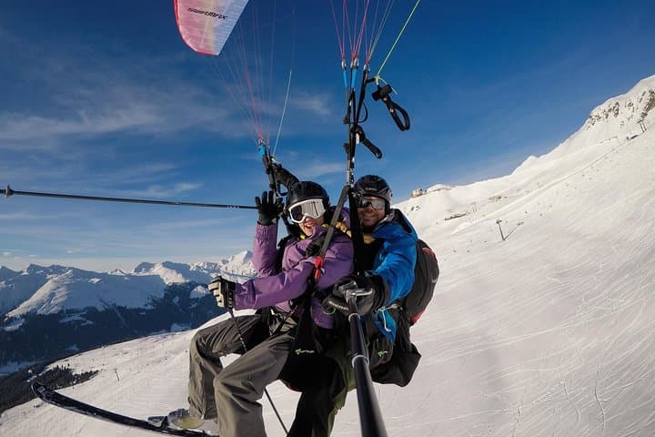 Ski-and-Fly on Jakobshorn: Tandem Paragliding from Davos' Ski Area photo 6
