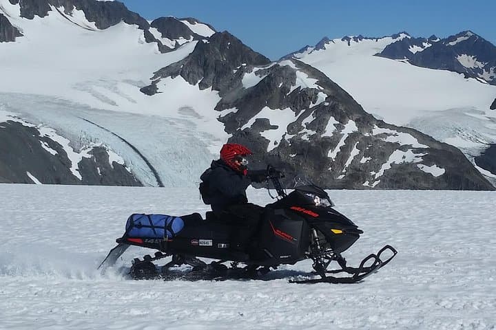 Helicopter-Accessed Snowmobile Ride on Godwin Glacier from Seward photo 3