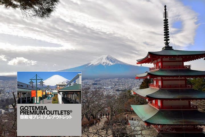 Gotemba Outlets + Mt. Fuji Views: Private Van Tour to Lake Kawaguchi or Hakone