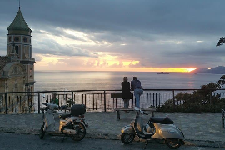 Sunset Drinks Over Positano: Terrace Views from Praiano