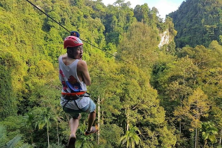Krabi Zipline Adventure: Thai'd Up Canopy Tours with Abseiling & Rock Climbing