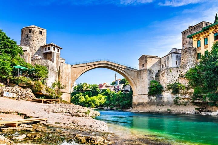 Mostar & Kravica Waterfall Day Tour from Split: Stari Most, Ottoman Streets & Kravice Falls