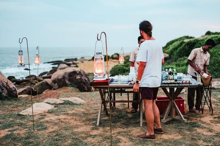 Private Beach BBQ Dinner at Yala: Sunset Seafood & Wine on a Secluded Sri Lanka Shore
